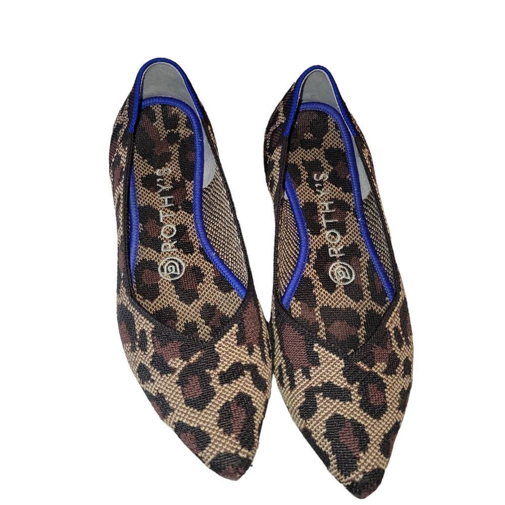 Rothy's The Point Flats in Wildcat Retired Leopard Pattern W6.5